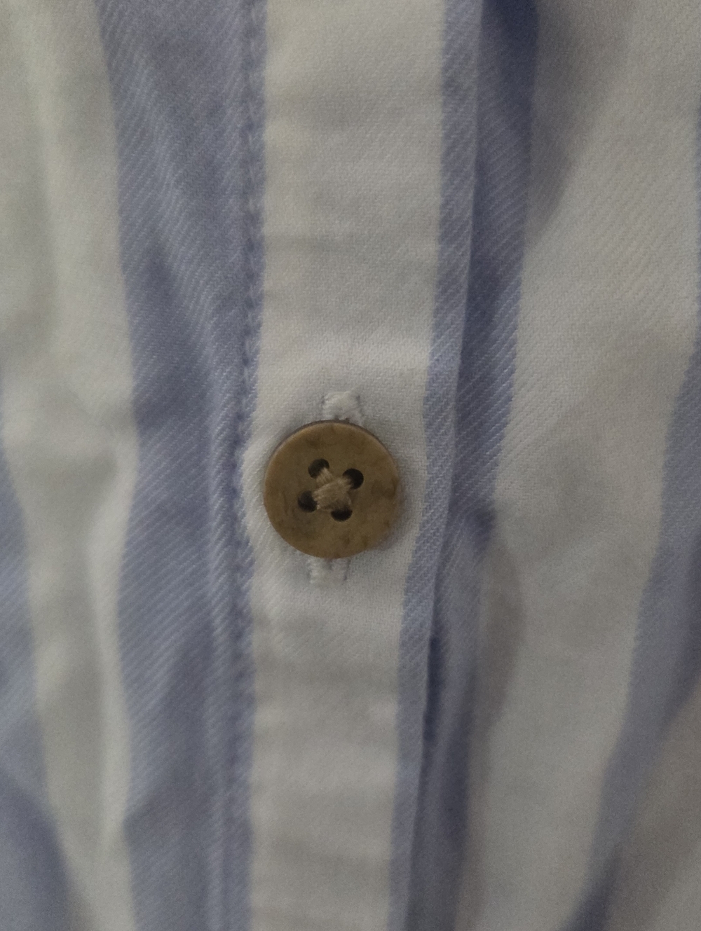 Beach Lunch Lounge Blue Stripe Button Up Shirt Cotton Womens Sz L Coastal - Picture 7 of 11